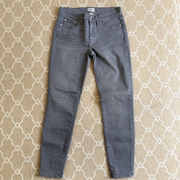 J Crew. Toothpick Jeans. Gray. - Picture 1 of 3